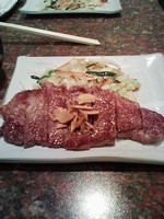 鉄板焼屋の和牛ステーキ。神戸牛かどうかは不明 鉄板焼屋の和牛ステーキ。神戸牛かどうかは不明